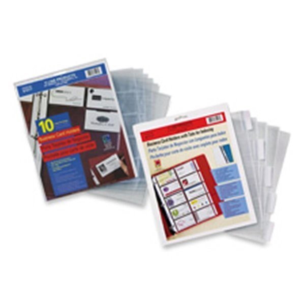 - Inc. Business Card Refill Pages- w-Tabs- 100 Card Cap- 11in.x8-.50in.- CL, C-Line Products, Mfr#: C-467099